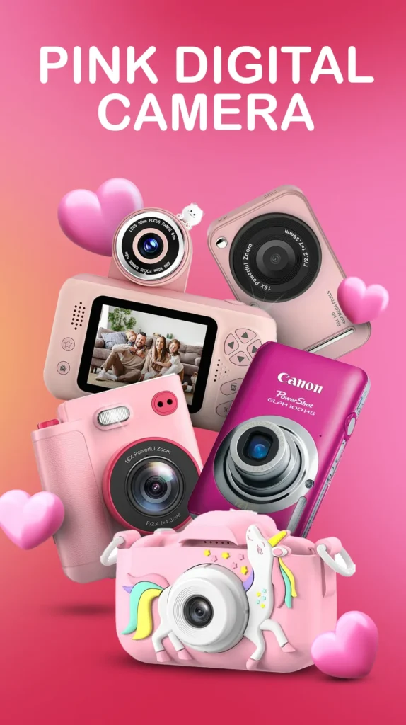 pink digital camera 2