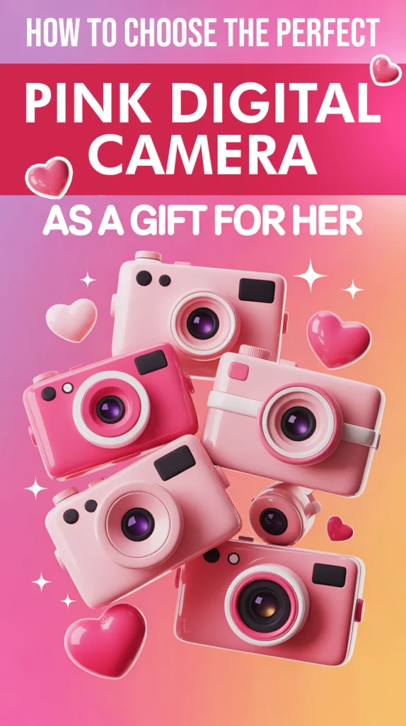 pink digital camera