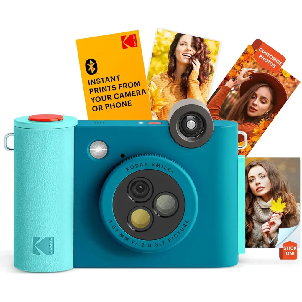 kodak smile+ 2 in 1 digital instant print camera